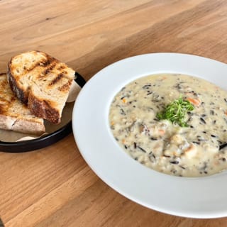 Chicken & Wild Rice Soup + Toast